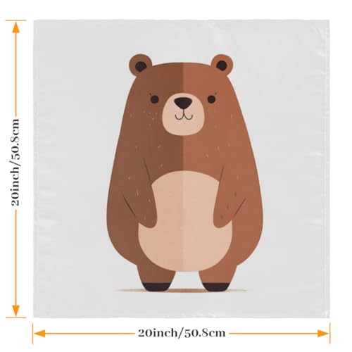 Servilletas de Tela Cute Bear Set x6 50.5x50.5 cm miniatura 2