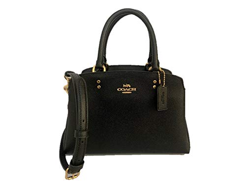 side bag coach - Coach Crossgrain Leather Mini Lille Carryall Satchel - Black, Small