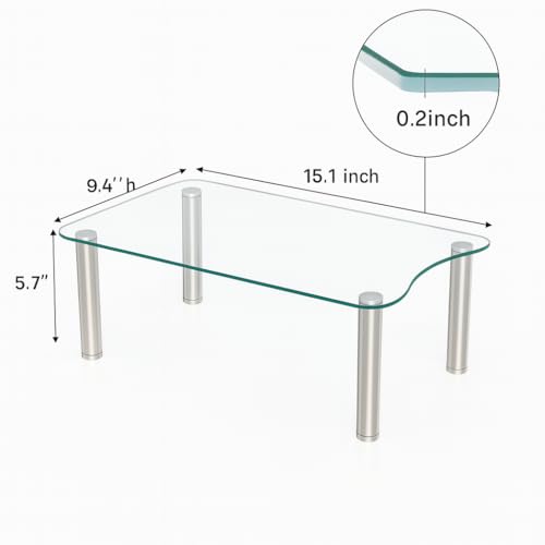 Support de filtre à eau en verre trempé transparent antidérapant