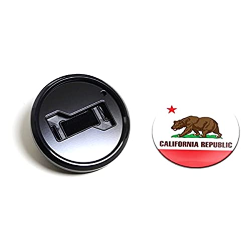 Gobadges Bkc028 Flag California - Magnetic Black Grill Badge Holder Combo/Universal Fit/No Tools Required/Weather-Proof And Car-Wash Safe #TOP7
