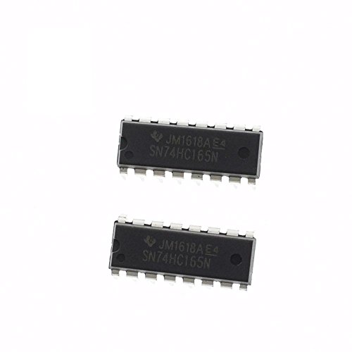 Major Brands 74HC165 ICS and Semiconductors, 8 Bit Parallel Load Shift Register, DIP 16 (Pack of 15)