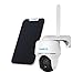 Reolink Go PT 3G/4G LTE Überwachungskamera Aussen Solar mit SIM-Kartenslot, SD Karte + Solarpanel, Kabellose Akku IP Kamera Outdoor, 355°/140° Schwenkbar, PIR Sensor, 1080p Zeitraffer, 2-Wege-Audio