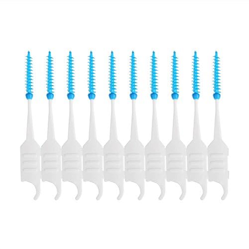 Box Dental Floss Interdental Manual Brush Teeth Stick Toothpick Soft Silicone Double-Ended Tooth Picks Oral Care,White-picture-30