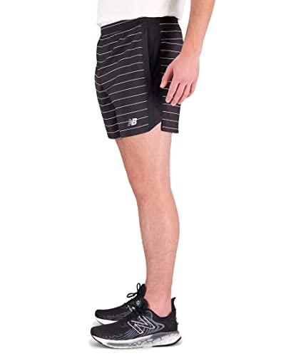 New Balance Men's Accelerate 5 Inch Short, Black, Medium #TOP1