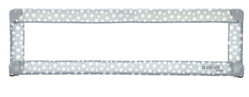 Asalvo 18335 - Bettgitter, 150 cm, Sterne, Grau, Unisex Cover