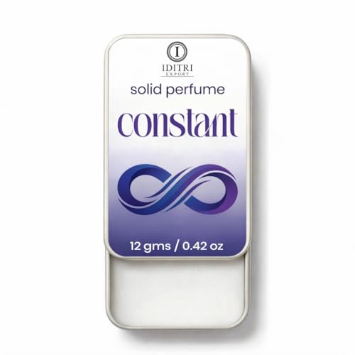 Image of Solid Perfume Constant | Raspberry | Alcohol Free Wax Perfume Balm, Long Lasting Pocket Fragrance Tin 12g, Non Greasy Smooth Glide, Travel Friendly | Office Wear | Travel Carry