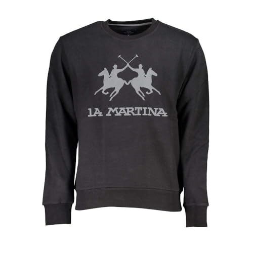  La Martina Maglione Uomo Cotone Nero, nero, XX-Large