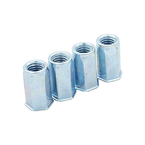 100pcs Small Countersunk Head Full Hex Open End Rivet Nuts M3 M4 M5 M6 M8 M10 M12 (M8)