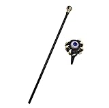 Voodoo Skeleton Hand Eyeball Wizard Staff Witch Stick Cosplay Adult Costume Prop, One Size