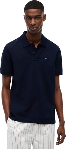 Tommy Jeans Uomo Maglietta Polo Essential Regular Fit, Blu (Dark Night Navy), XXL