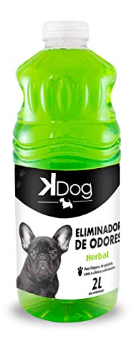 Eliminador de Odores Para Cães e Gatos, Herbal, KDog, 2 Litros, Verde