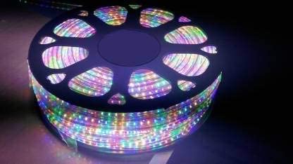 Image of Gesto 3 Meter Rope Led Strip Lights - Outdoor Lights Waterproof for Balcony,Home Decor & Diwali Decoration| RGB Strip Light for Diwali Decoration with Mode Change Controller (Multicolor)