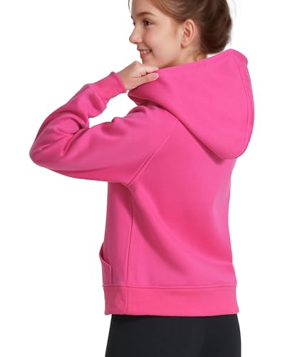 KEREDA Girls Half Zip Hoodies Fleece Pullover Sweatshirt Long Sleeve Winter Clothes Thumb Hole3