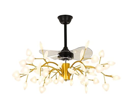 Ventilateur de plafond de chambre avec télécommande et éclairage 45 phares