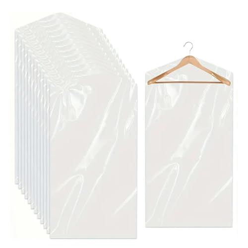 Reviews de Fundas de ropa los 5 más buscados. 43 Bolsas cubrepolvos de plástico desechables cristalinas (100 piezas) | Para Ropa o Tintorería | Calibre 40 (delgadas) | 60/90CM / 23.6 x 47.2' Sacos y Camisas | Plásticos El...