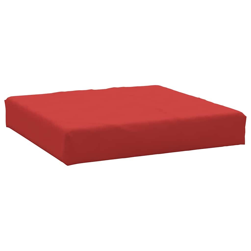 Cojín para palets rojo, 60 x 60 x 9,5 cm, tejido Oxford, cómodo cojín para palés, para muebles de jardín, exteriores, salón europeo y salón