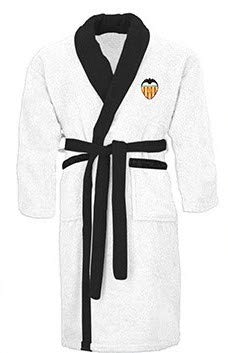 Albornoz Unisex Valencia C.F. Infantil Blanco (10/12)