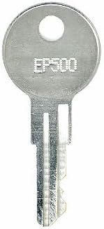 Image of a silver replacement key with 'EP500' stamped on the head.