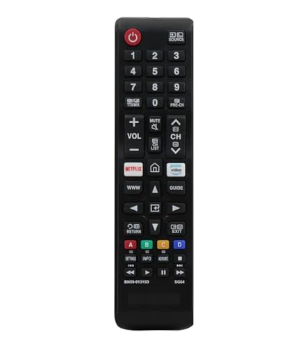 Image of Sadhwanis Remote Control Compatible with Samsung TV - Remote Control Suitable for LED LCD 3D Smart Televison Non Voice Command with Streaming Apps