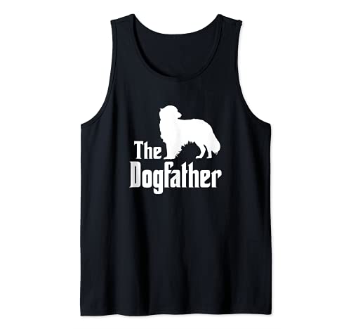The Dogfather - funny dog gift, funny Kooikerhondje Tank Top, Black, S