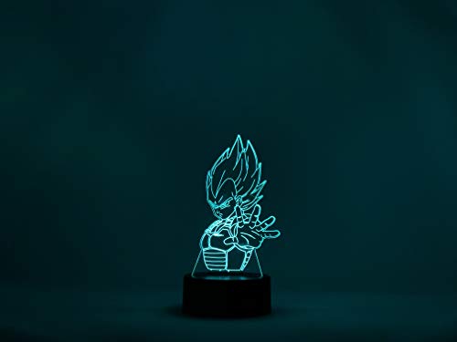 Lampada 3D Dragon Ball Scrivania Tavolo 7 Cambiare Colore Pulsante Touch da Scrivania USB LED Decorazione per Bambini Miglior Regalo - Image 6