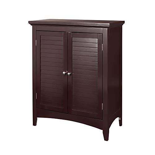 Versanora Wooden Cupboard Free Standing Floor Bathroom Storage Cabinet Unit, MDF, Brown, 66.04 x 33.02 x 81.28 cm Main Image Small