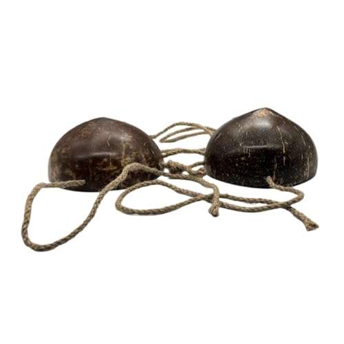 bnsggl Soutien-gorge naturel fantaisie noix de coco avec cordon de serrage hawaïen soutien-gorge de plage haut de noix de coco soutien-gorge pour fête