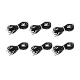 iSoHo Phones Bundle of 6 Telephone Cord Handset Curly - 2 Sets (3 x 15ft, 3 x 25ft) - Crisp Sound, Easy to Use - Perfect for Home or Office - Black