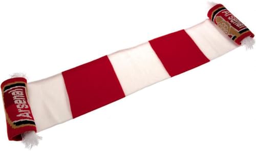 Arsenal FC Bar Scarf (One Size) (Red/White)