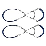 VERDANVERSE 2 Piezas Crampones para Botas de Senderismo con Púas Antideslizantes y Portátiles para Escalada y Trekking Adecuados para Hombres y Mujeres Actividades al Aire