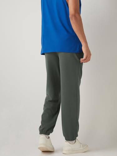 Image of Bewakoof Men's Cotton Regular Fit Joggers|Bewakoof Heavy Duty 1.0 | Track pants for man | Lower for man | Trouser for men | Multipurpose | Mens Lower Activewear | Utility Pockets | Lightweight & Flexible Elastic Waist | Casual Joggers