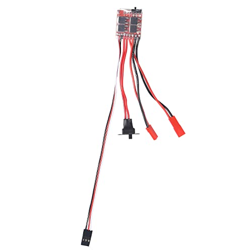 4 PCS Mini RC 20A Brushed ESC Motor Speed RC ESC 2KHz Forward Reverse Brush Brake RC 2S for Controller Boat RC Car Tank