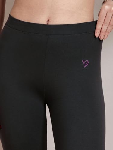 Image of TWIN BIRDS Tailored Cut and Classic Fit Super Stretchable Elastane Fabric Churidar Leggings for Women