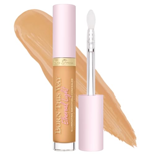 Too Faced Born This Way Ethereal Light Illuminating Smoothing Concealer | Hyaluronic Acid + Waterproof, 0.17 fl. oz., Honeybun