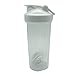 600 ml BPA-frei & auslaufsicher Fitness Sport Klassischer Proteinmixer Shaker Flasche Proteinpulver Milchshake Becher Tragbarer Fitness Sport Wasserbecher (Weiß)