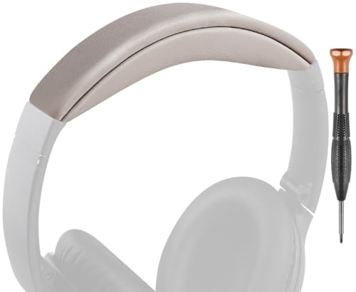Image of SOULWIT Headband Cover for Bose QuietComfort 45 (QC45) /QuietComfort SE (QC SE) /Quiet Comfort Wireless Headphones, Replacement Headstrap Pad Repair Part - Sandstone