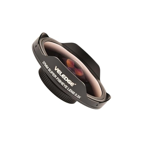 Adaptador de lente gran angular de 37mm para videocámaras panorámicas 2