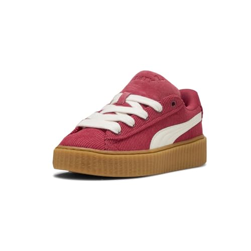 PUMA Womens Creeper Phatty Corduroy Lace Up Sneakers Shoes Casual - Red2
