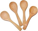 CandyHusky's Mini Wooden Spoons Condiments Salt Spoons Tembusu Wood (10)