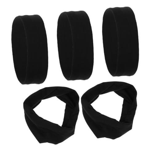 5PCS Youth Sports Headbands Set Unisex Moisture-Wicking Sweatbands for Kids Absorbent and Breathable Athletic Hair Bands for Football and Baseball