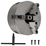 maXpeedingrods 8' 3-Jaw Lathe Chuck, K11-200A Self Centering Chuck, with T-key Fixing Screws Hexagon Wrench, Internal External Grinding for Lathe 3D Printer Drilling Milling Machine