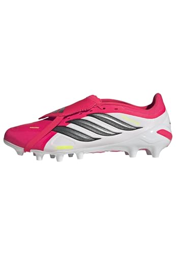 adidas Unisex League Fold-Over Tongue Artificial Ground Football Boots, Lucid Red/Core Black/FTWR White, 37 1/3 EU
