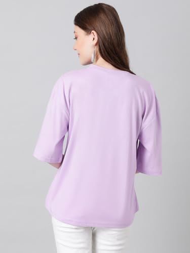 Image of KOTTY Women's Solid Oversized Fit T-Shirt
