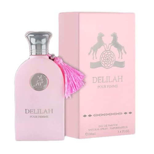 ALHAMBRA DELILAH POUR FEMME EAU DE PARFUM,100ml | LUXURY LONG LASTING FRAGRANCE | PREMIUM IMPORTED FRAGRANCE SCENT FOR MEN AND WOMEN | PERFUME GIFT SET | ALL OCCASION (Pack of 1)