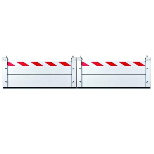Barrière anti-inondation pour porte de garage 180x40cm amovible aluminium pour passage et rue