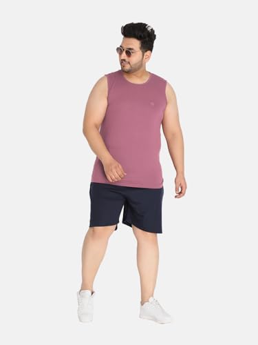 Image of CHKOKKO Men Cotton Regular Fit Tank Tops Sleeveless T-Shirt Gym Wear Vest Solid Stylish Round Neck Running Sando For Sports Workout Fitness & Casual Or Beach Wear