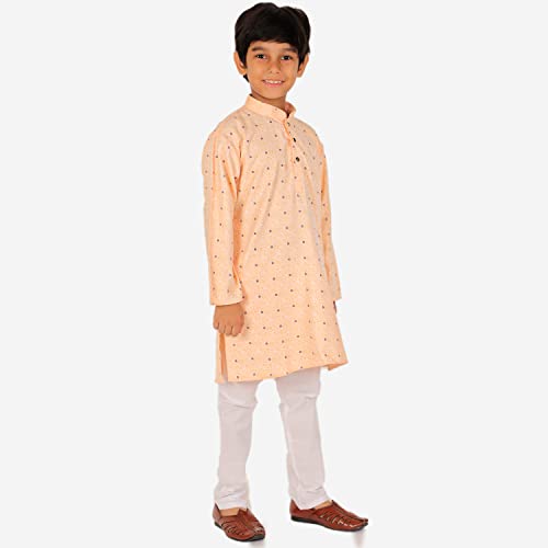 Image of Pro-Ethic Style Developer Boys Cotton Geometric Kurta Set Pajama Ethnic Wear | 1 To 16 Years | S-197