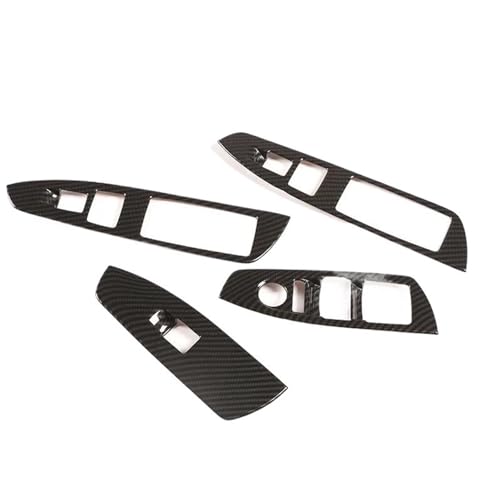 Autocollants lève-vitre aspect carbone anti-rayure ABS pour BMW F01 F02