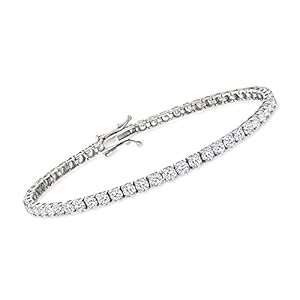 Ross-Simons 6.00 ct. t.w. Diamond Tennis Bracelet in 14kt White Gold