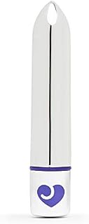 Lovehoney Magic Bullet Vibrator - 4 Inch Vibrator Bullet with Tapered Tip - 10 Function Multispeed Mini Vibrator for Women  Lipstick Vibrator Waterproof  Sex Toys for Couples - Silver